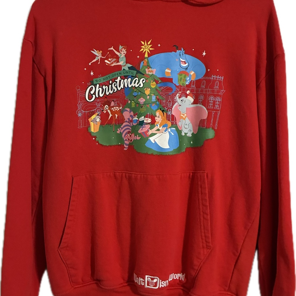 Christmas Walt Disney World Parks Sweatshirt Size XS (small sewing on elbow).